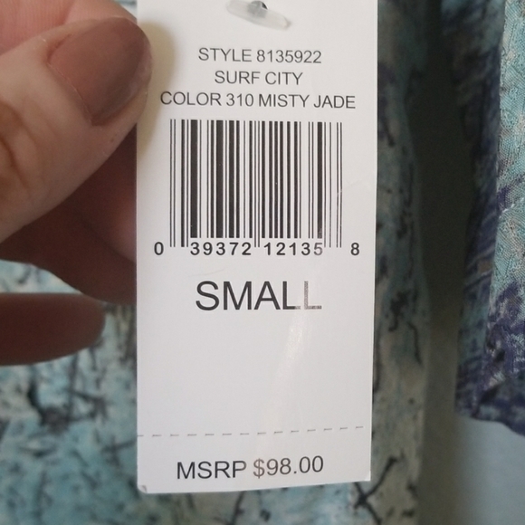 1. State surf city multicolor Short Sleeve Y2K Micro Mini dress NWT size small - Picture 3 of 6